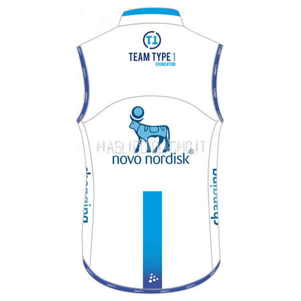 Gilet antivento Novo Nordisk 2017 Bianco e Celeste